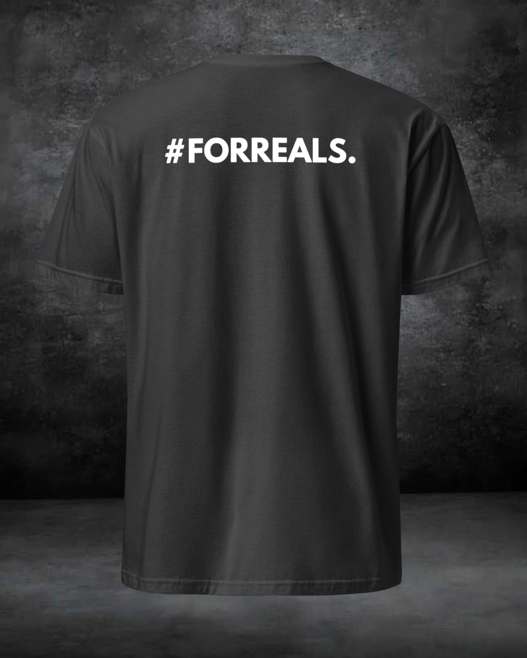 T-SHIRT "FORREALS" NOIR