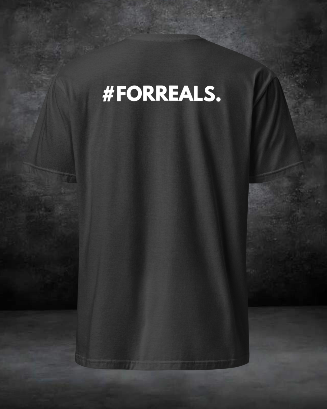T-SHIRT "FORREALS" NOIR